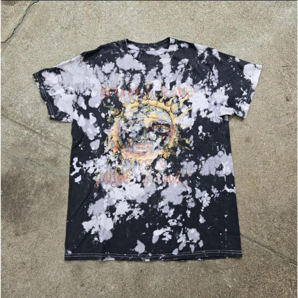 Y2k Sublime Long Beach Black Acid Wash T Shirt Medium Grunge Ska Punk Cali